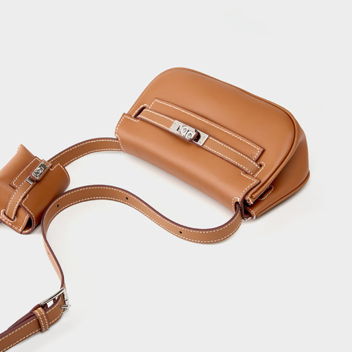 Manama | weiche Leder‑Flap‑Shoulder‑Bag