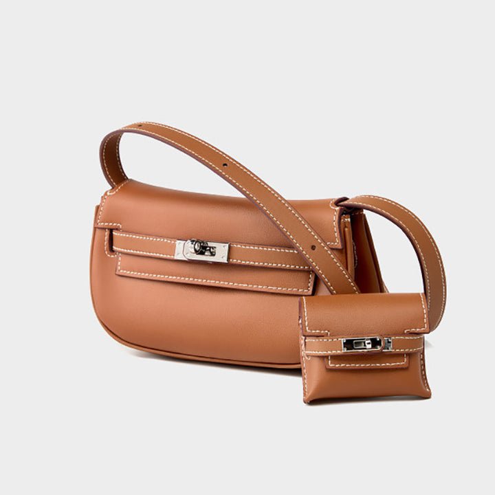 Manama | weiche Leder‑Flap‑Shoulder‑Bag