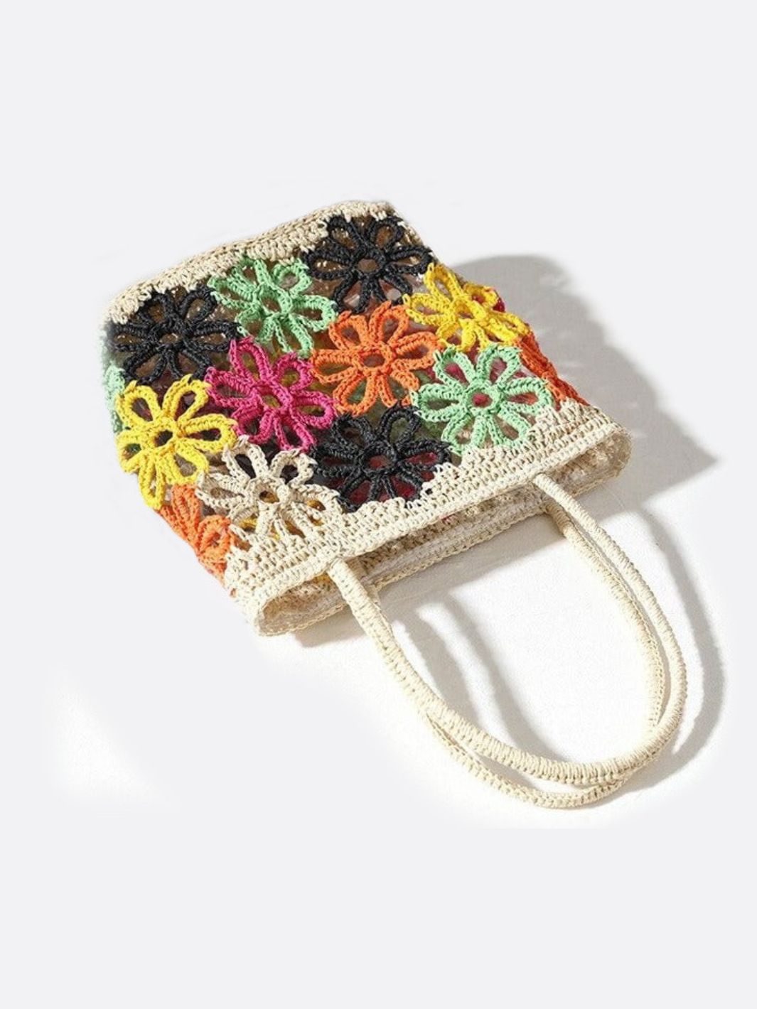 Mbouda | handgewebte Leder‑Half‑Moon Bag