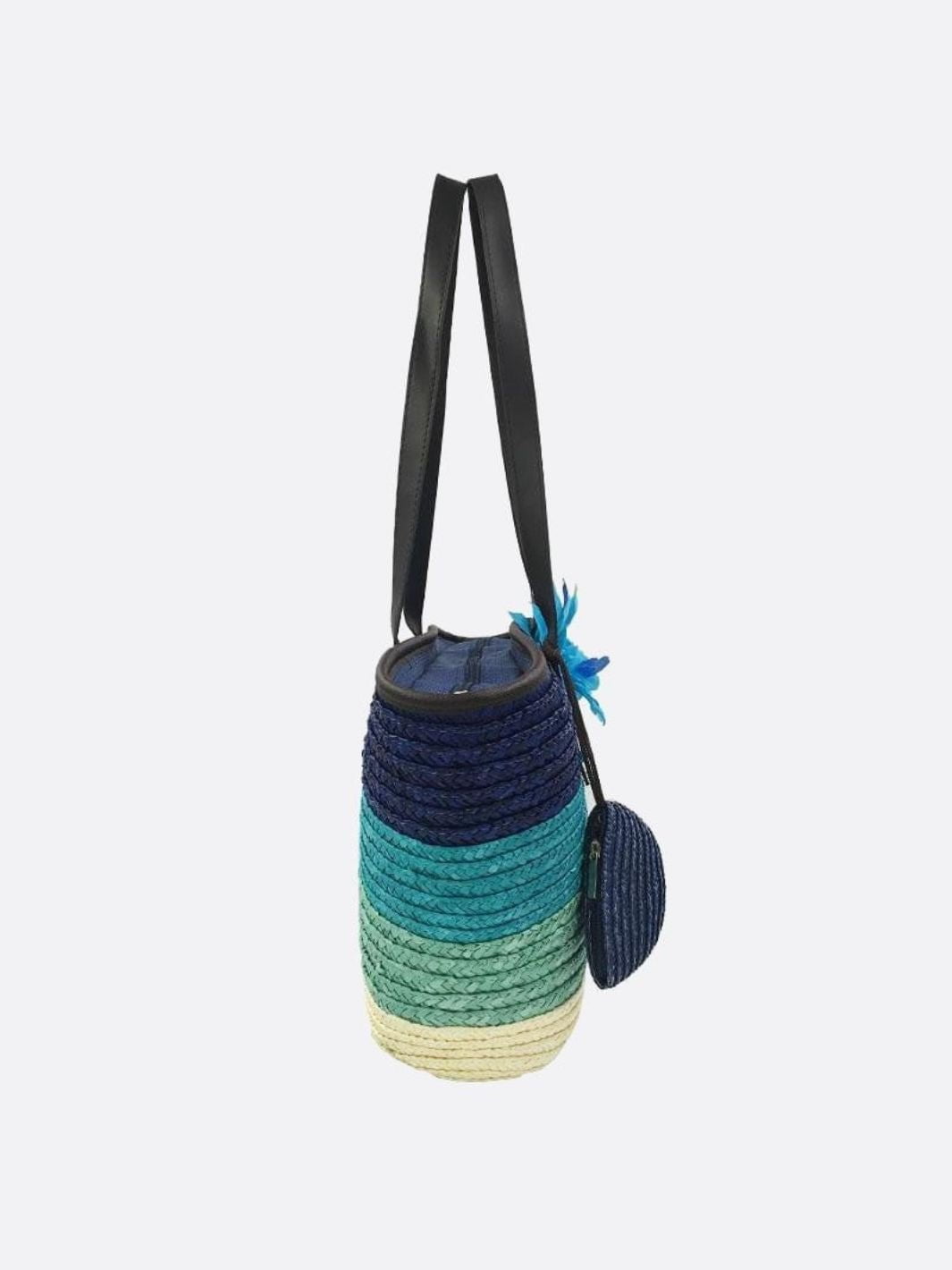 Bergamo | Bunte Strohtasche für Strandtage