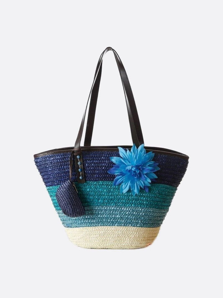 Bergamo | Bunte Strohtasche für Strandtage