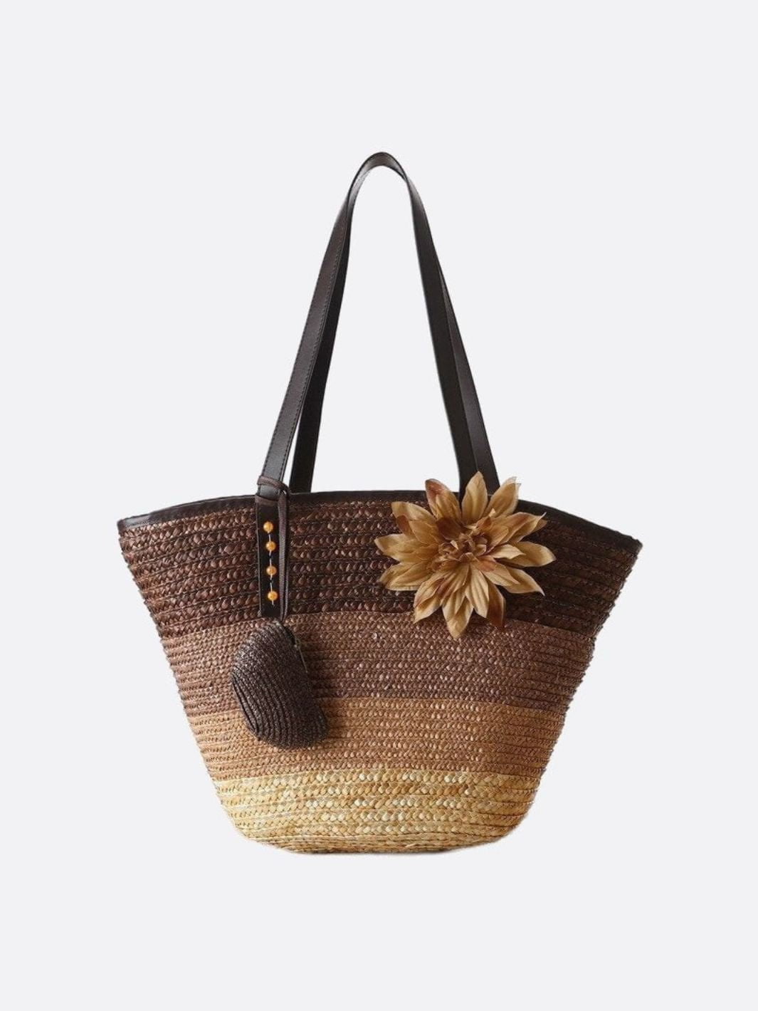 Bergamo | Bunte Strohtasche für Strandtage