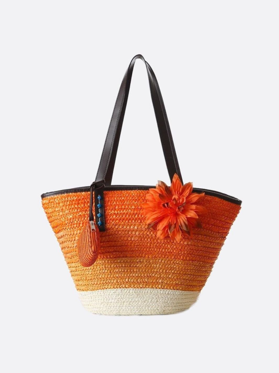 Bergamo | Bunte Strohtasche für Strandtage