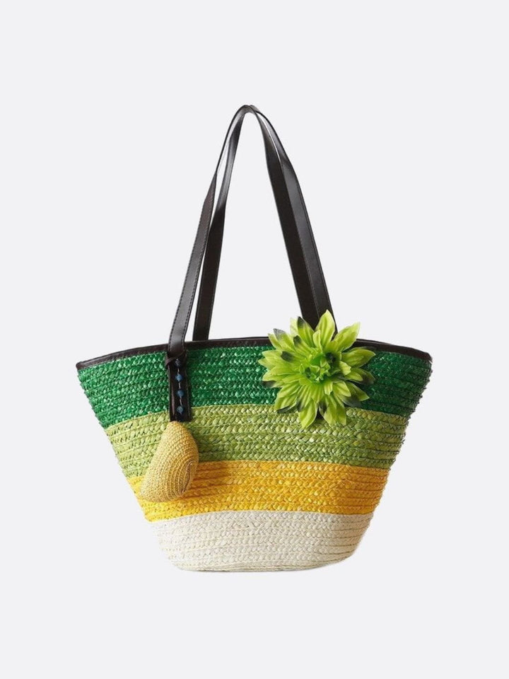 Bergamo | Bunte Strohtasche für Strandtage
