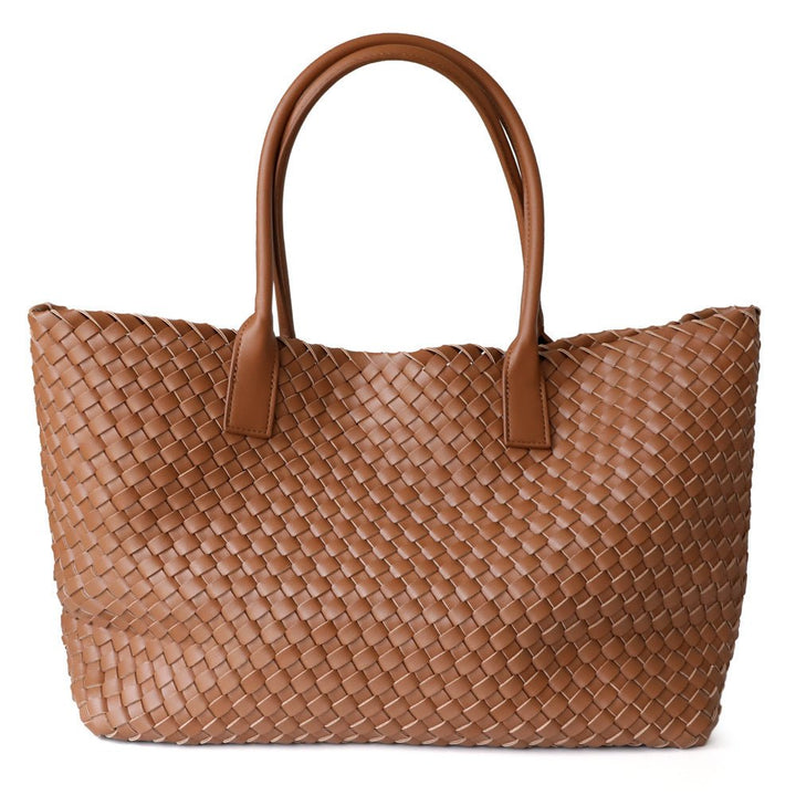 Antibes | Geflochtene Leder Tote Bag