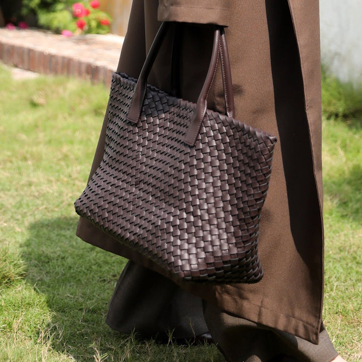 Oranjestad | Geflochtene Leder‑Tote