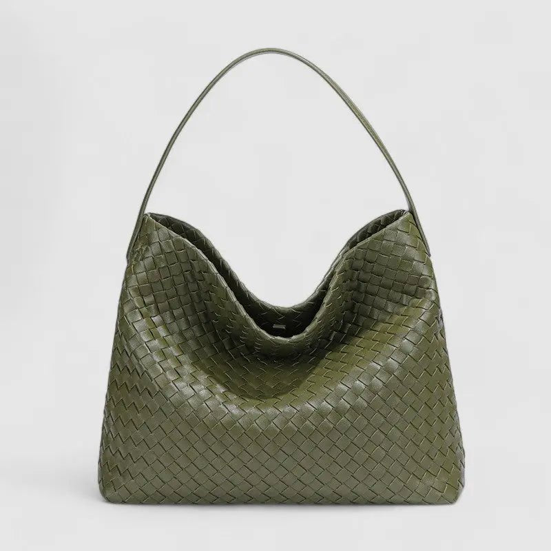 Laval | Gewebte Leder-Schultertasche