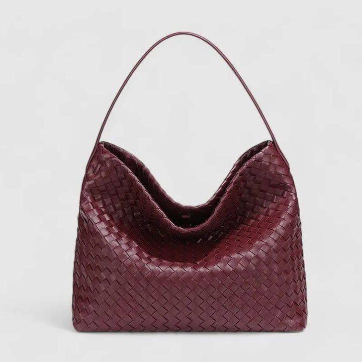 Laval | Gewebte Leder-Schultertasche