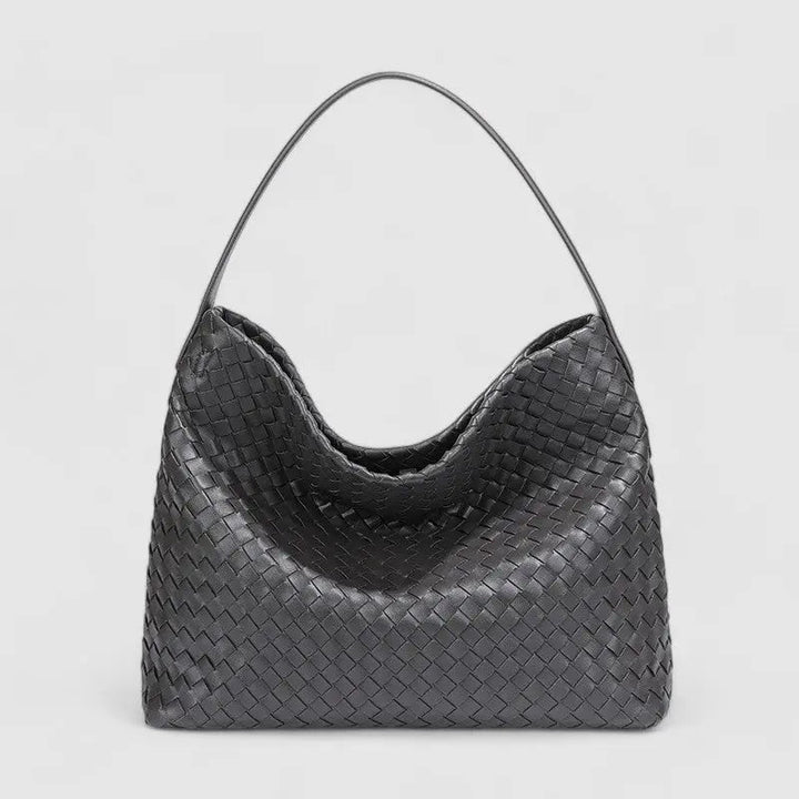 Laval | Gewebte Leder-Schultertasche