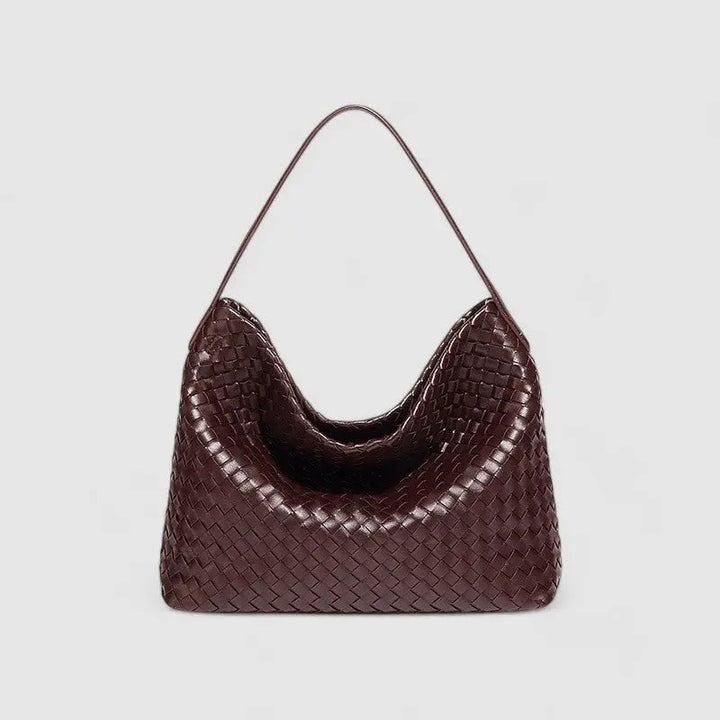 Laval | Gewebte Leder-Schultertasche