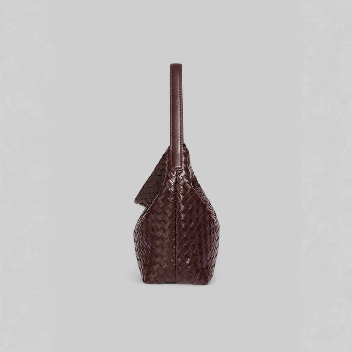 Laval | Gewebte Leder-Schultertasche