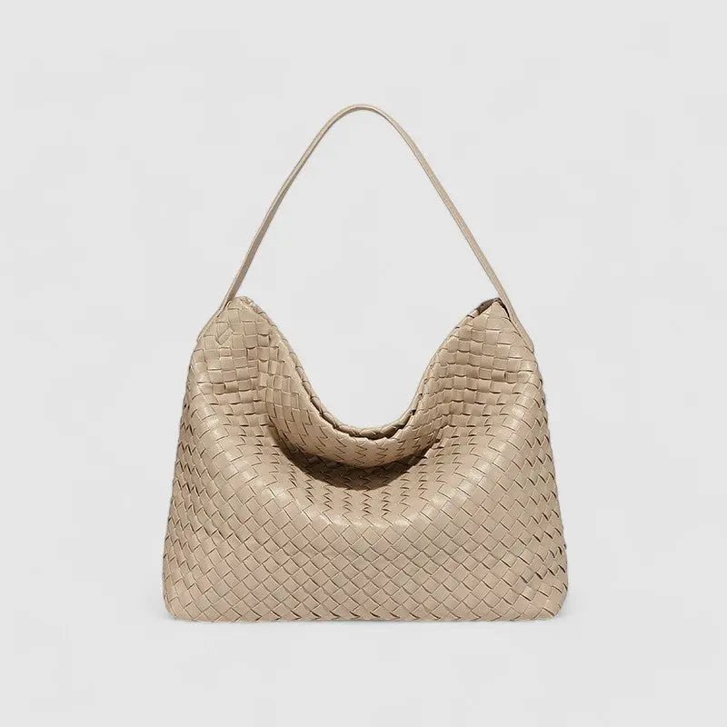 Laval | Gewebte Leder-Schultertasche