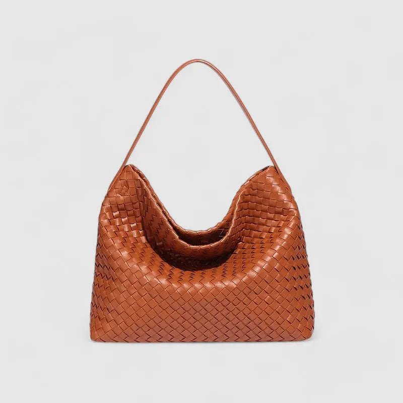 Laval | Gewebte Leder-Schultertasche