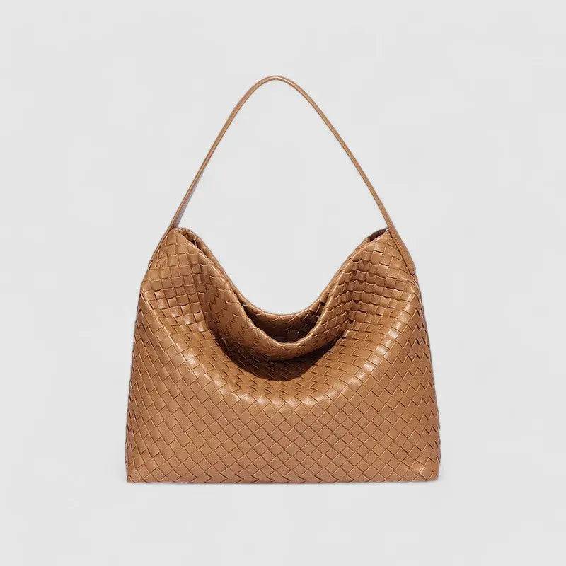 Laval | Gewebte Leder-Schultertasche