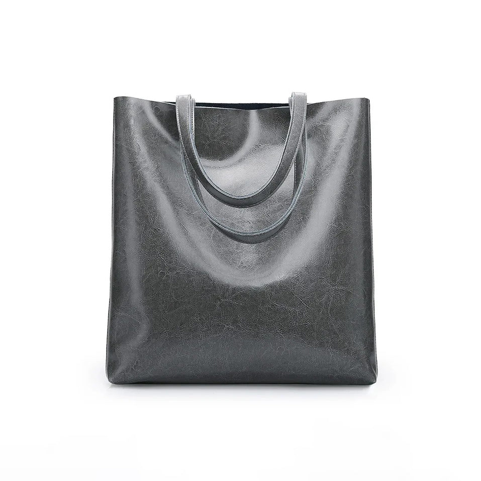 Patna | Minimalistische Leder‑Tote für Alltag