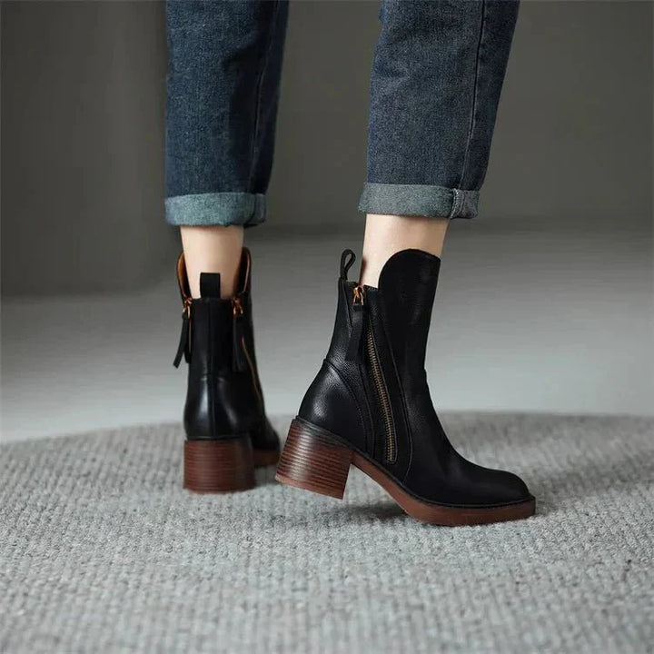 Elarielle | Elegante Leder-Stiefeletten