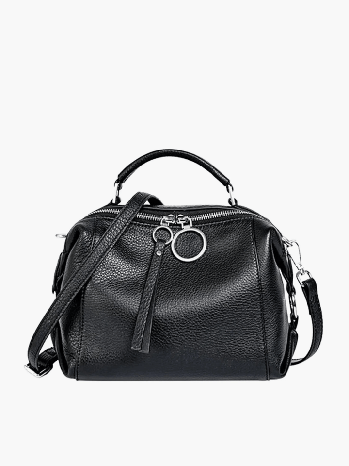 Iquique | Strukturierter Leder-Satchel Blau