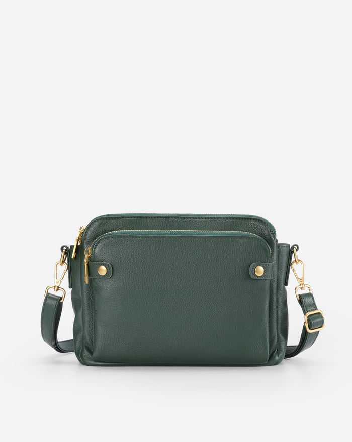 Kanchanaburi | Geräumige elegante Schultertasche Leder
