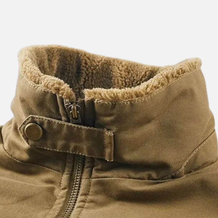 Jorex | Herren Freizeitjacke aus Baumwoll-Lammwoll-Mix