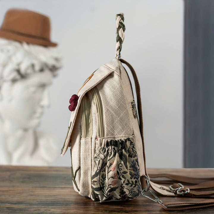 Hangzhou | Handgefertigter Ethno-Rucksack mit Stickerei