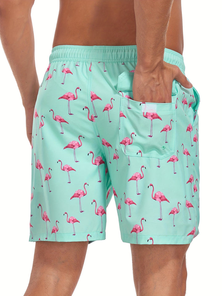 Bernhard | Schnelltrocknende Badeshorts Flamingo