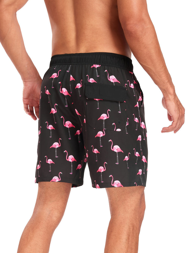 Bernhard | Schnelltrocknende Badeshorts Flamingo