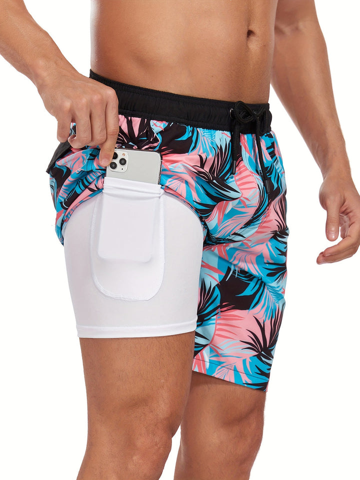Bernhard | Schnelltrocknende Badeshorts Flamingo