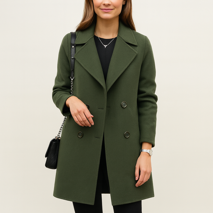 Vaenora | Eleganter Wollmantel für Damen