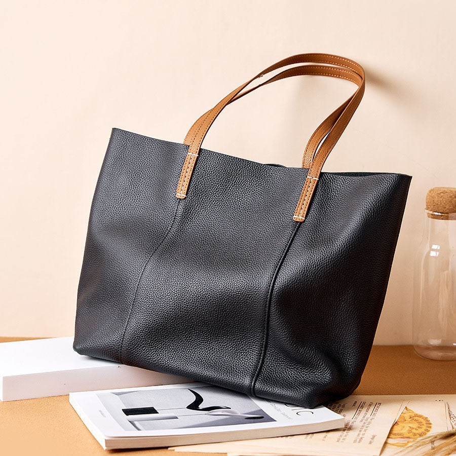 Potosí | Elegante Taupe Ledertragetasche