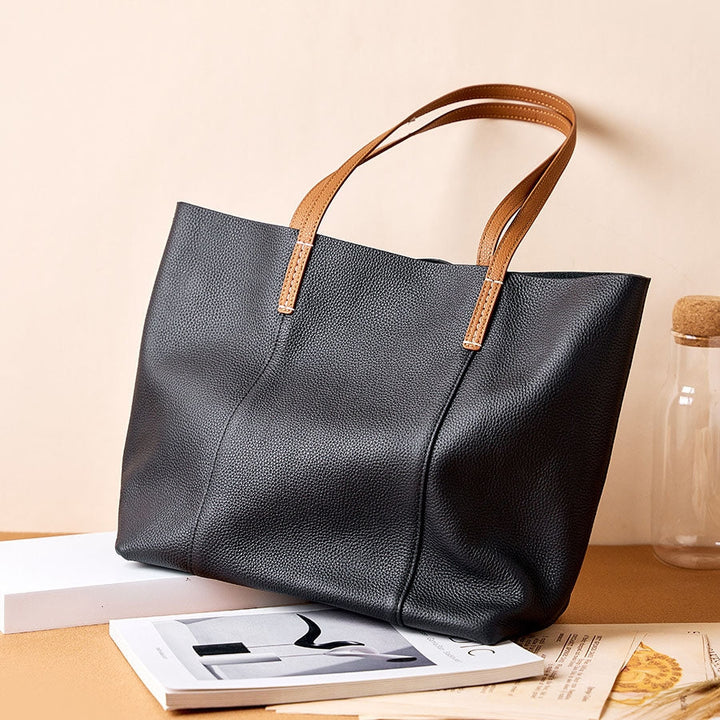Potosí | Elegante Taupe Ledertragetasche