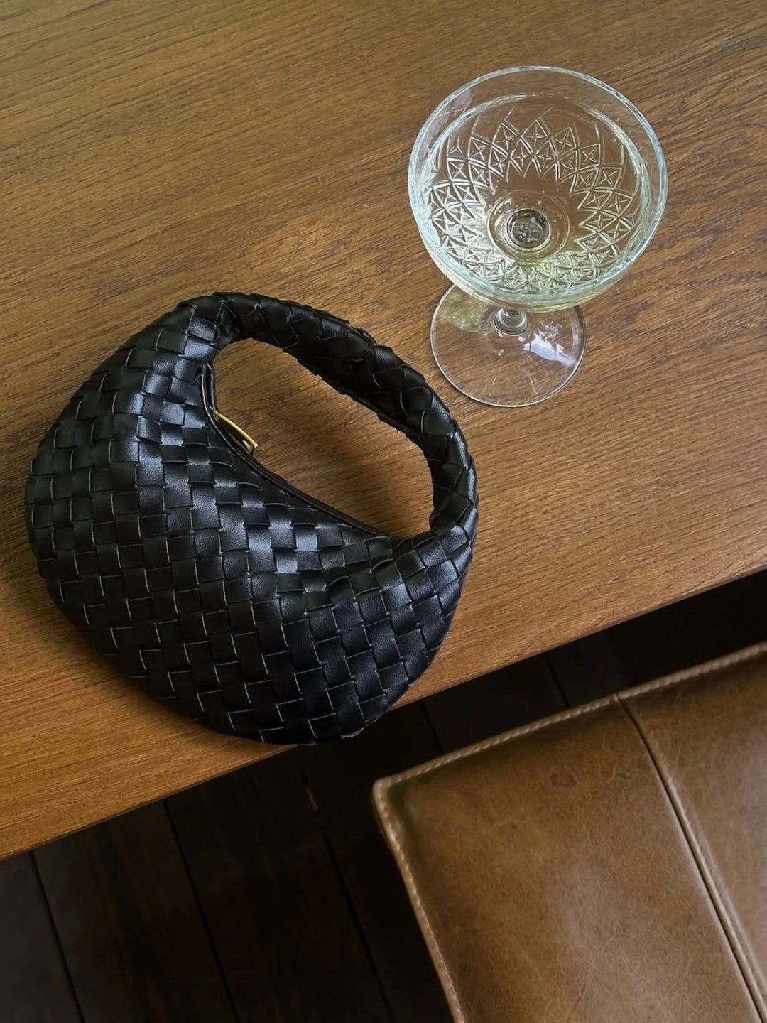 Gisenyi | Geflochtene Lederhandtasche