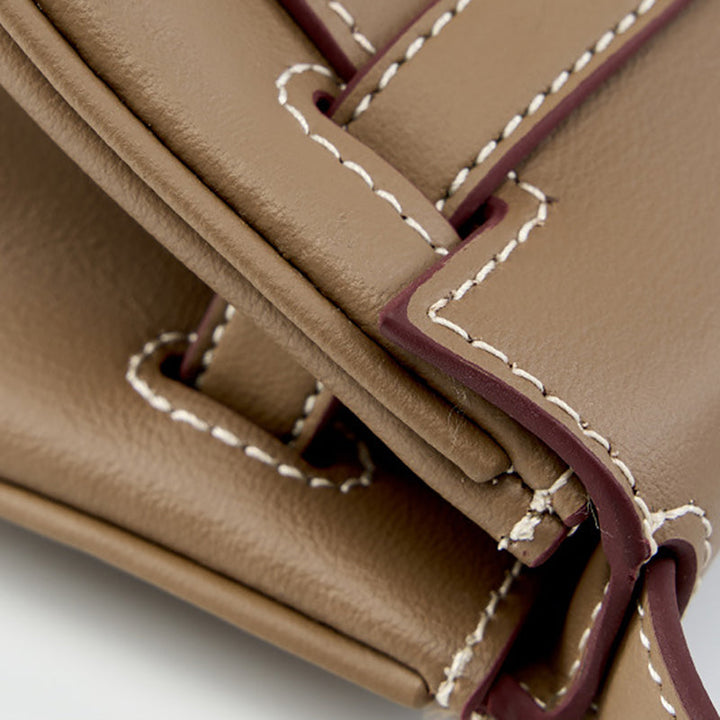 Geelong | Weiche Leder‑Shoulder‑Bag mit Mini‑Pouch