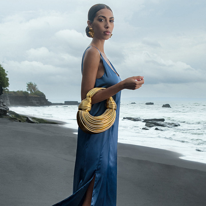 Cobán | Elegante vegane Handtasche mit Fächern