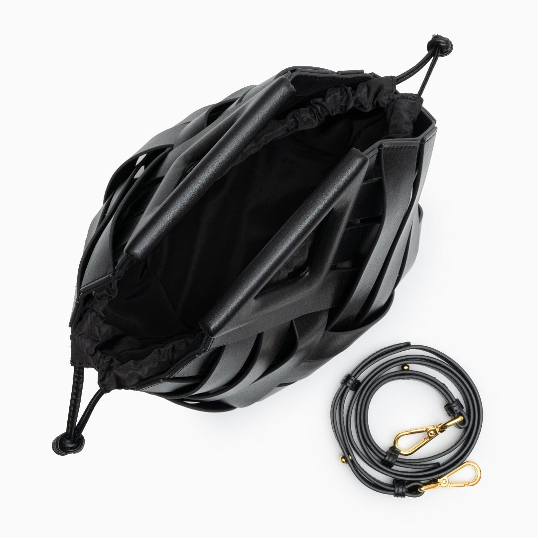 Musoma | Geflochtene Leder-Handtasche elegant vielseitig