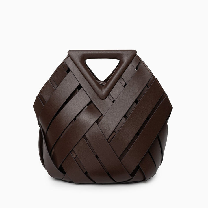 Musoma | Geflochtene Leder-Handtasche elegant vielseitig