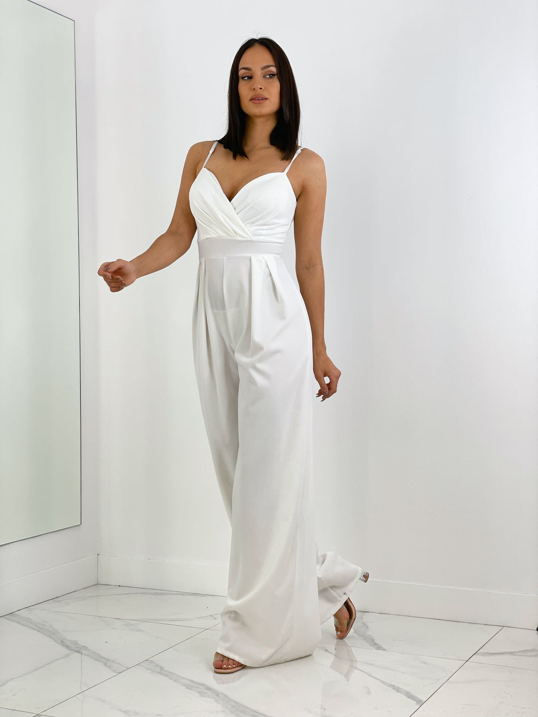 Ivanya | Krepp-Overall mit Abnähern