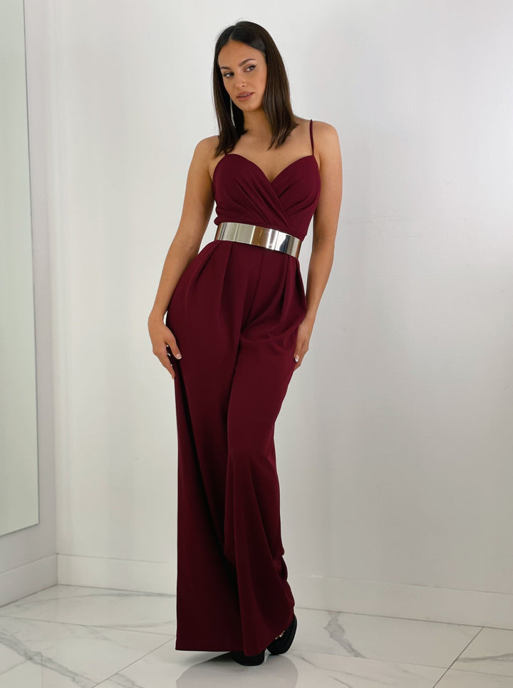 Ivanya | Krepp-Overall mit Abnähern