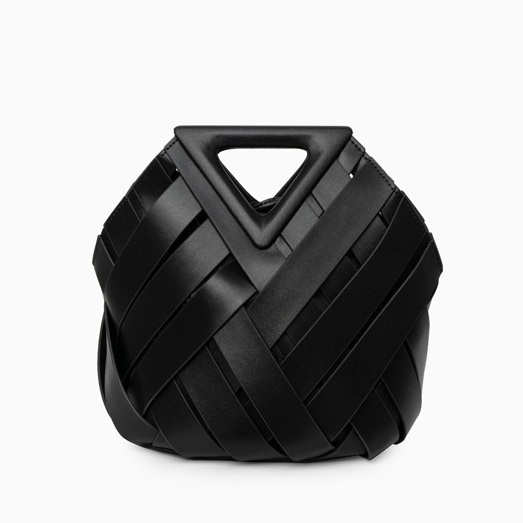 Musoma | Geflochtene Leder-Handtasche elegant vielseitig