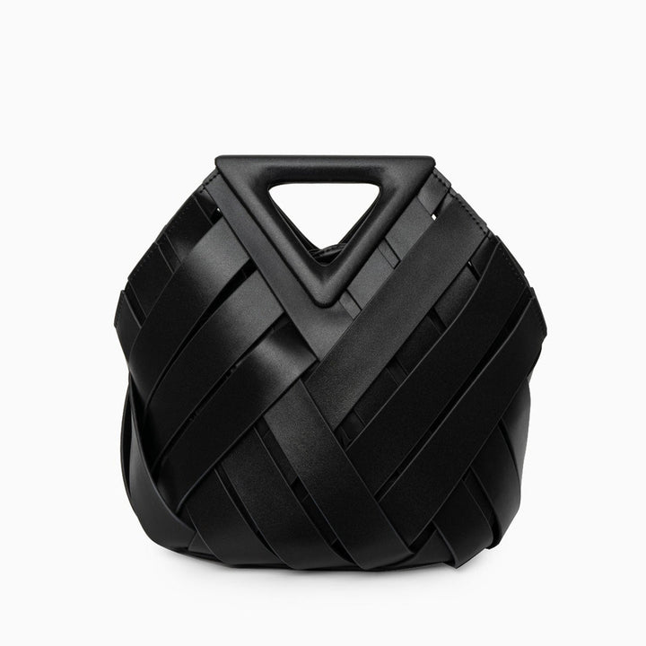 Musoma | Geflochtene Leder-Handtasche elegant vielseitig