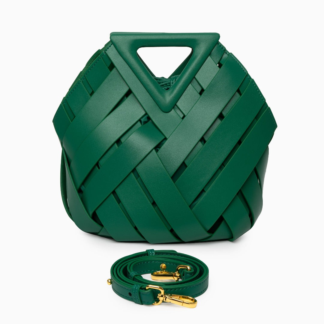 Musoma | Geflochtene Leder-Handtasche elegant vielseitig
