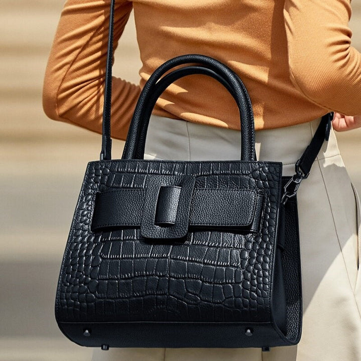 Qena | Elegante Echtleder Tote Bag