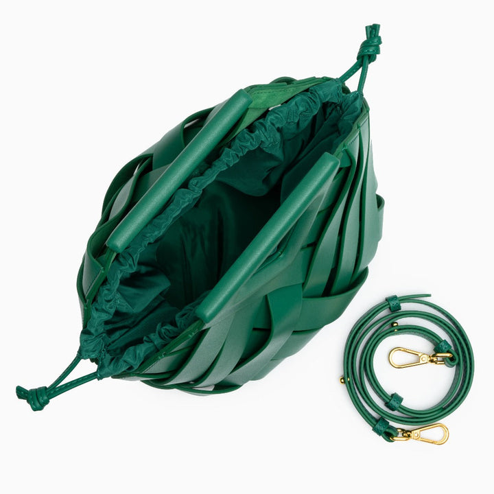 Musoma | Geflochtene Leder-Handtasche elegant vielseitig
