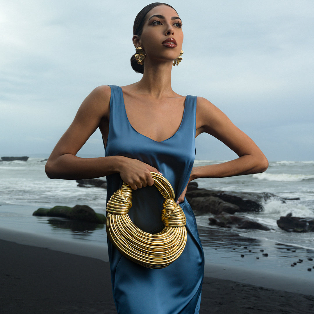 Cobán | Elegante vegane Handtasche mit Fächern