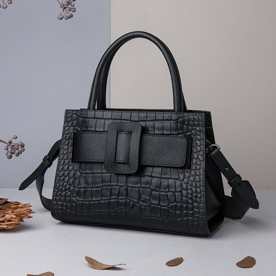 Qena | Elegante Echtleder Tote Bag