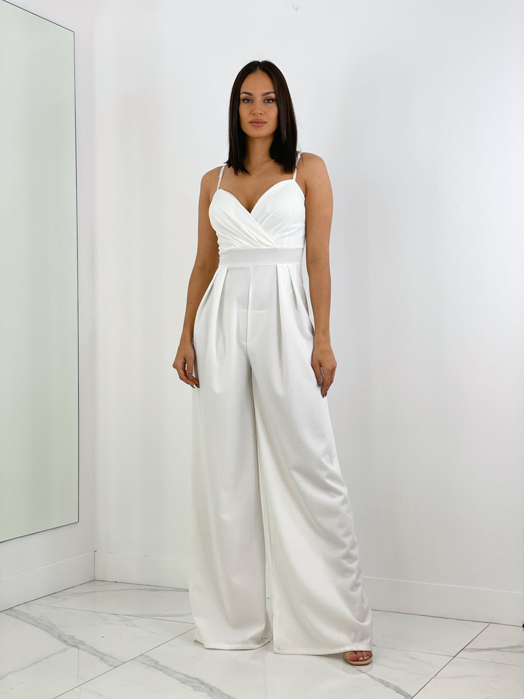 Ivanya | Krepp-Overall mit Abnähern