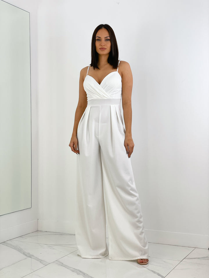 Ivanya | Krepp-Overall mit Abnähern