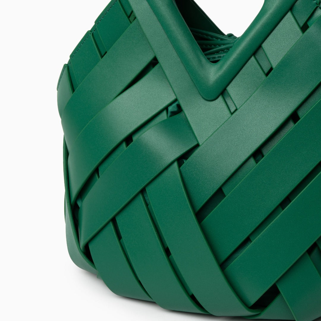 Musoma | Geflochtene Leder-Handtasche elegant vielseitig