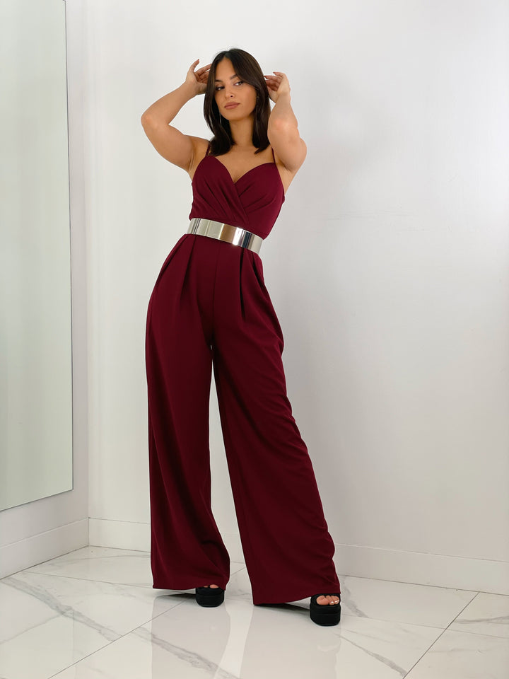 Ivanya | Krepp-Overall mit Abnähern