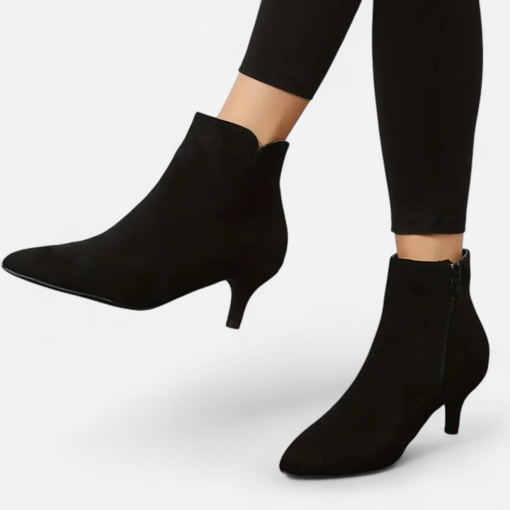 Nathalie | Elegante High Heel Stiefeletten mit Reißverschluss