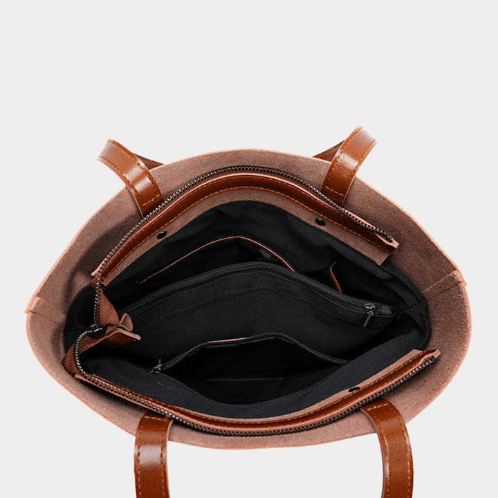 Patna | Minimalistische Leder‑Tote für Alltag